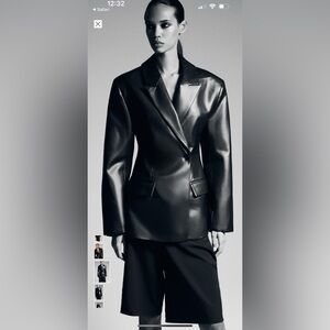 Zara Black Leather Jacket